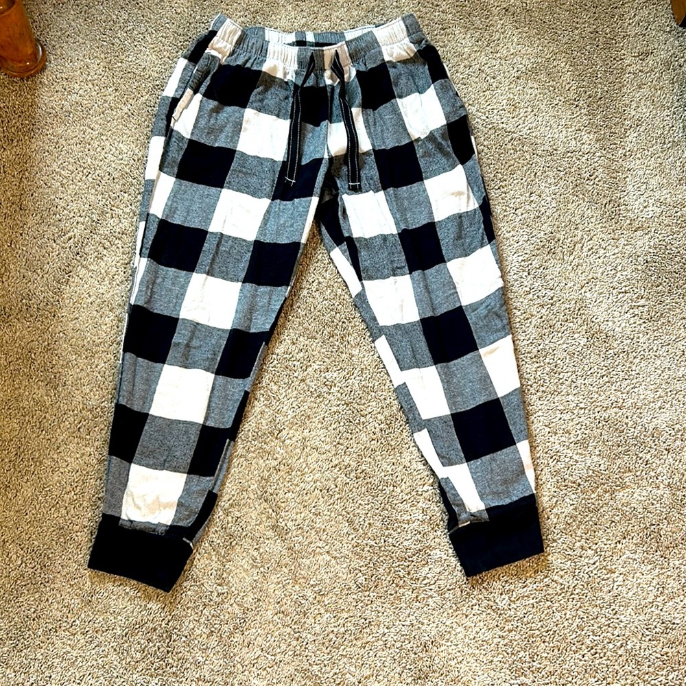 Pajama pants, old navy, M, black/white
